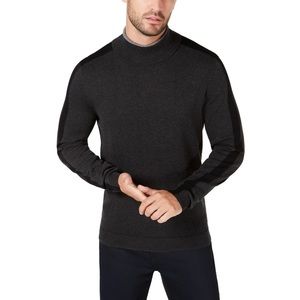 Alfani Men’s Gray & Black Turtleneck Knit Sweater